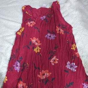 Old Navy Burgundy Floral Top